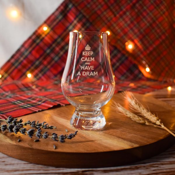 GG Keep Calm scaled Crystal whisky glasses