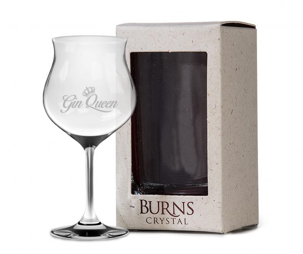 Burns Glencairn Range Gin Goblet with Engraving | Big gin glasses