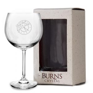 Burns Drinks Jura Gin Goblet Gift with Engraving | Gin Glass gift Set