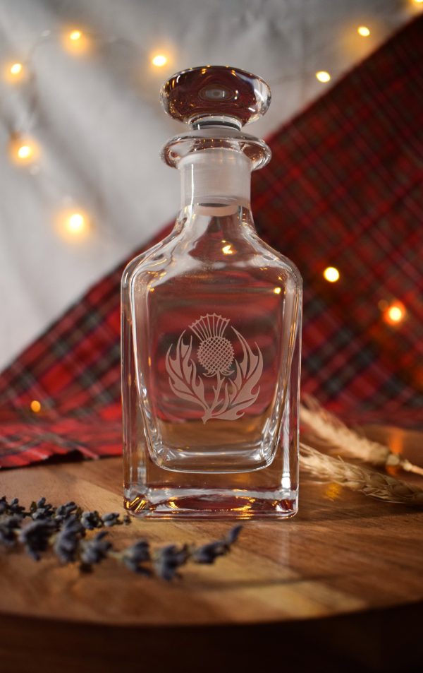 Nightcap Decanter Thistle whisky gift set