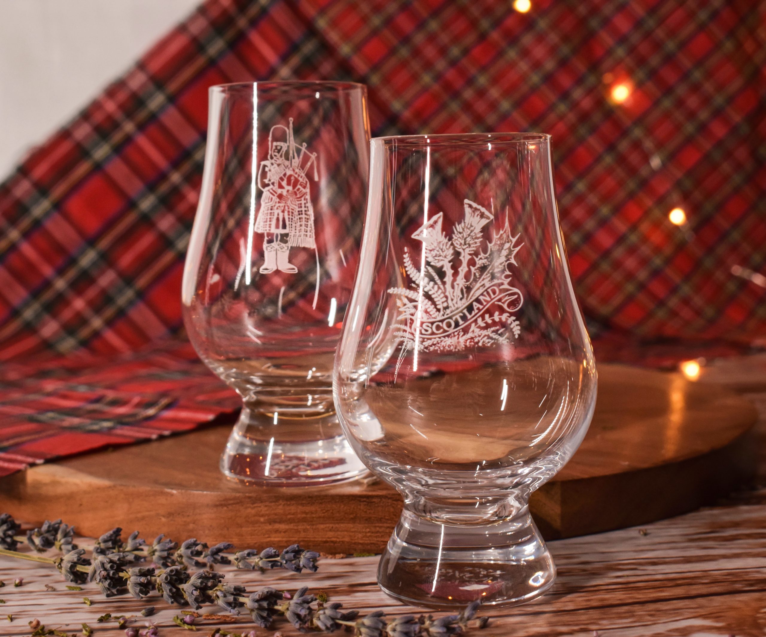 Burns Scottish Gift Glencairn Glass Engraved Carton