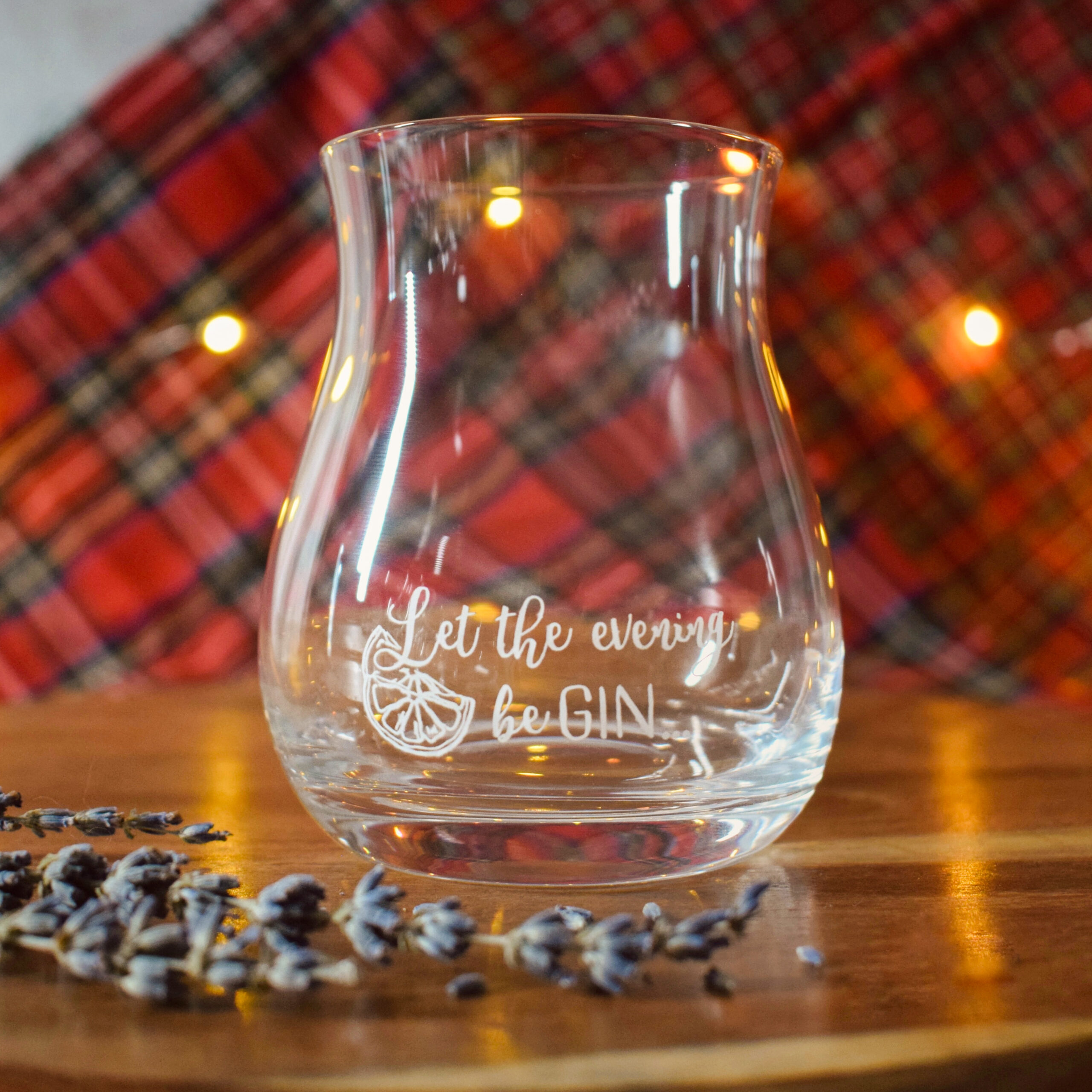 Mixer - Let the Evening Burns Collins Tot Glass with Clan Engraving Scottish gift